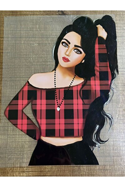 Gönülden Tasarım 30x22 cm transfer štampa na peglu sa slikom devojke Arma