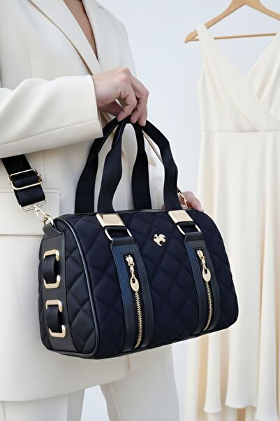 Just Polo حقيبة كتف نسائية سوداء من Justpolo