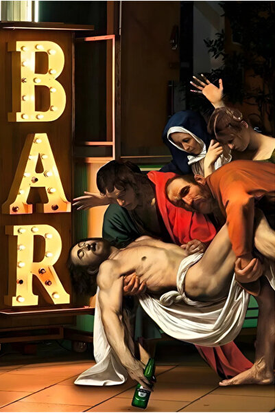 Nivendi Rönesans Gecesi: Bar Çıkışı Kumaş Duvar Örtüsü Ev Dekorasyon Duvar Ha...