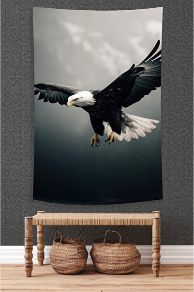 Nivendi Kartal Kumaş Duvar Örtüsü Ev Dekorasyon Duvar Halısı Tapestry