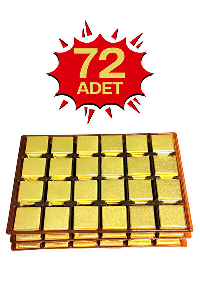 Bubi Çikolata Altın Sargılı Sütlü Madlen 70 Adet İkramlık Çikolata