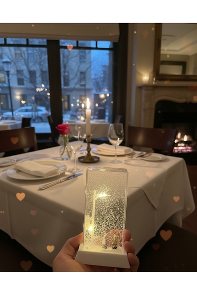 Genel Markalar Sokak Lambalı Kar Küresi Minyatür Dekoratif Romantik Sevgilile...