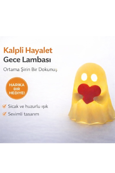 EVORADECO Kalpli Hayalet Gece Lambası – Dekoratif LED Işık