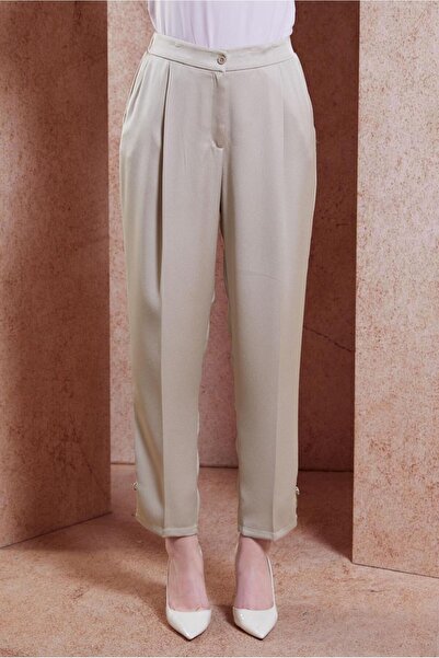 Alvina 70741 Модель Сатинові штани з фактурною поверхнею