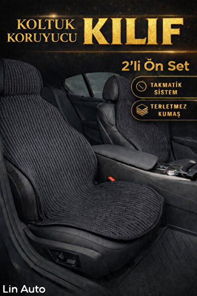 Lin Home Lin Auto Premium Car Cushion 2 Piece Set Front
