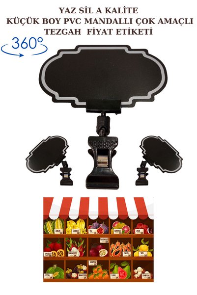 Manken İstanbul 10 Pieces Summer Erase Mini Size Latched Price Tag Marketer Label Grocery Store