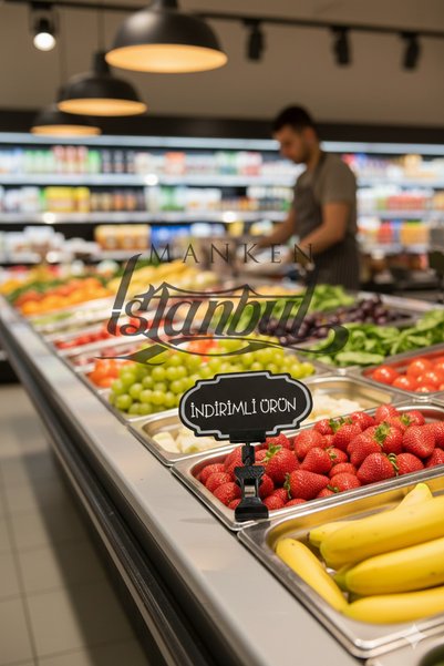 Manken İstanbul 50 Pieces Summer Erase Mini Size Latched Price Tag Marketer Label Grocery Store