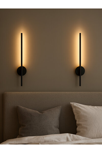 Supply Home Led Duvar Aplik Modern Dekoratif 50cm PİLLİ (PİL HEDİYE)