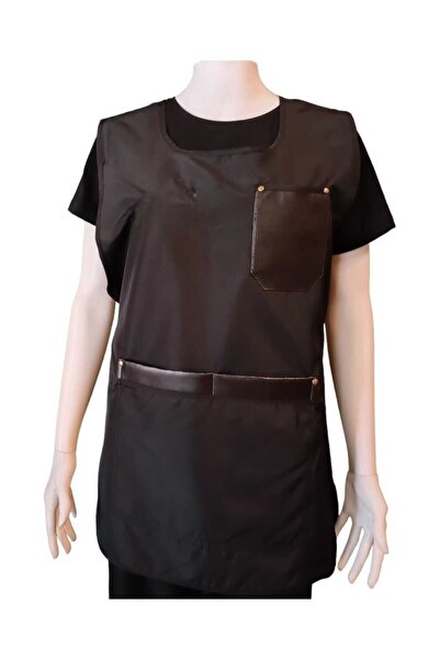 ÖNLÜK SEPETİ Hairdresser Vest Apron Double Sided Leather Detailed Paint Apron