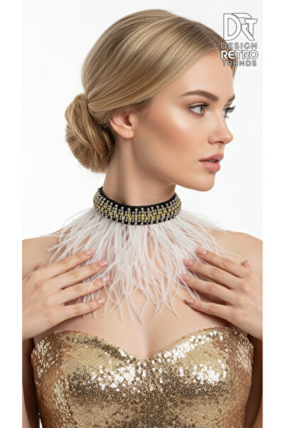 drt tasarım قلادة تشوكر مصنوعة يدويًا 016