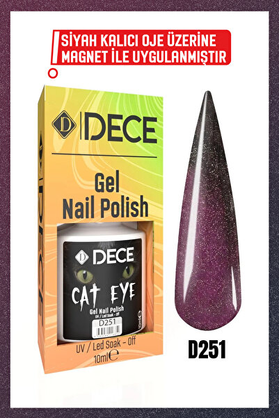 d dece Kalıcı Oje Uv Led D251 (KEDİ GÖZÜ) 10ml