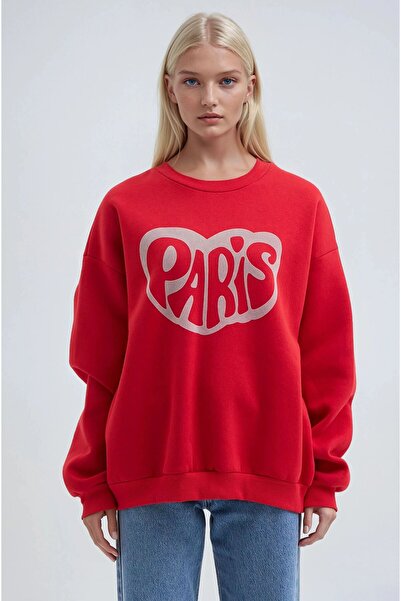 Lijuri Narçişi Flower Front cu imprimeu guler rotund Sweat 3490