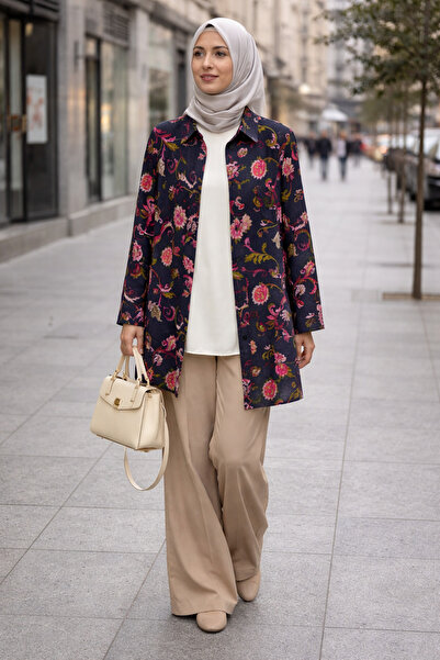 FUAT GÜRSEN Tunica confortabilă cu model