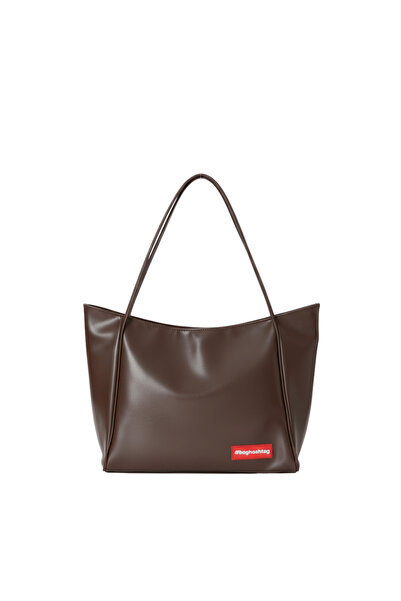 Baghashtag Brown Soft Leather Zippered Bag