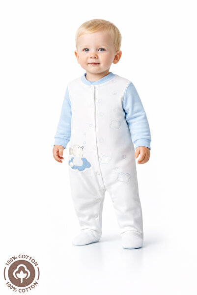 Miniel 3-6-9 Months Unisex Baby Onesie - Cloudy, Rabbit Embroidered, Organic ...