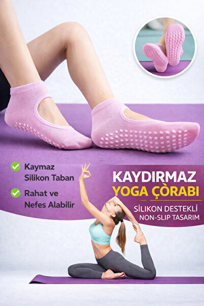 GAZELMANYA Șosete Pilates și Yoga cu talpă anti-alunecare - Șosete de dans