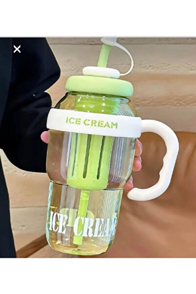 Genel Markalar Su Matarası Pipetli Süzgeçli Detoks Suluk Pp+pc Ve Bpa I?çermez