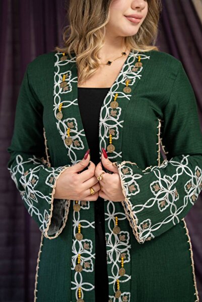 AFandina Women's embroidered abaya, modern oriental elegance SM-13