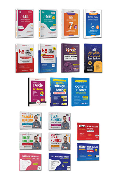 hukuk öğretir Paem 10 Komiser Yardımcılığı Sınavı Kitap Seti