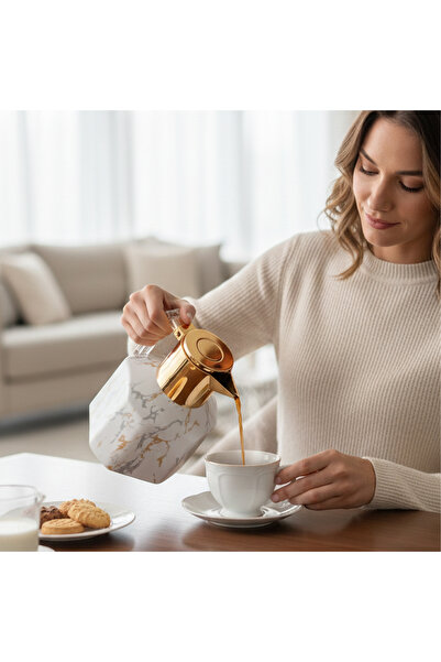 Generic 1.5L Insulated Vacuum Coffee Flask, Stainless Steel, with Simple Safe...