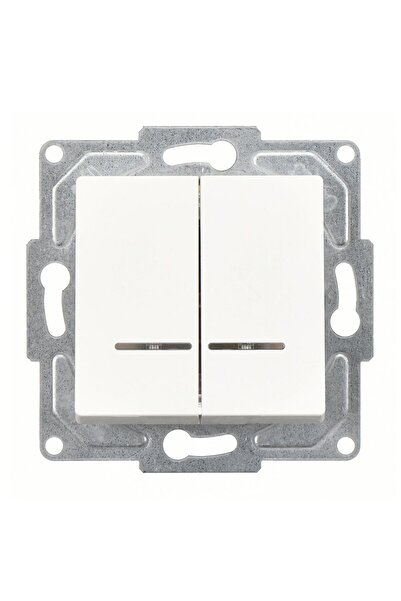 Günsan Elektrik Günsan Eqona Beyaz Işıklı Komütatör Mekanizma