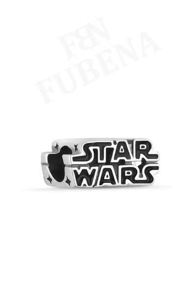 Fubena Star Wars Yazılı Gümüş Charm
