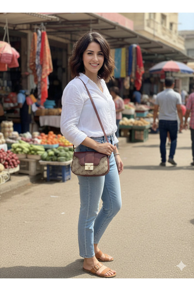 içten Patterned Women's Bag with Shoulder Strap