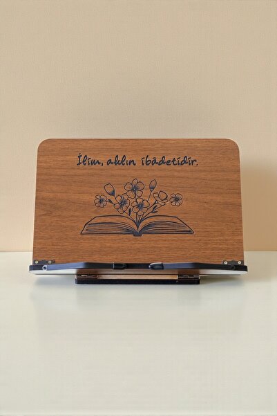 İsfahan TA Kitap Okuma Standı Masaüstü Ahşap Kuran Rahlesi Tablet Tutucu