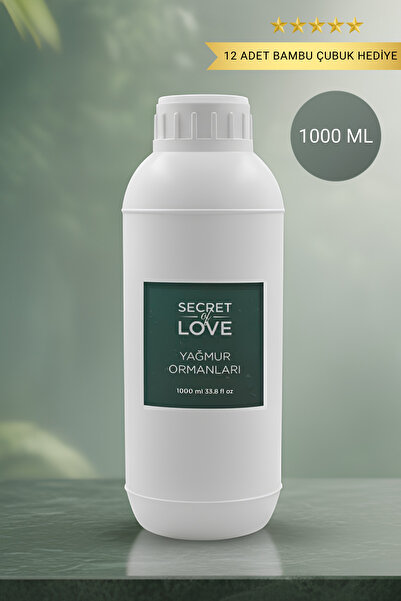 SECRET OF LOVE Premium 1 Litre Yağmur Ormanları Oda Kokusu, Oto/araç Kokusu, ...