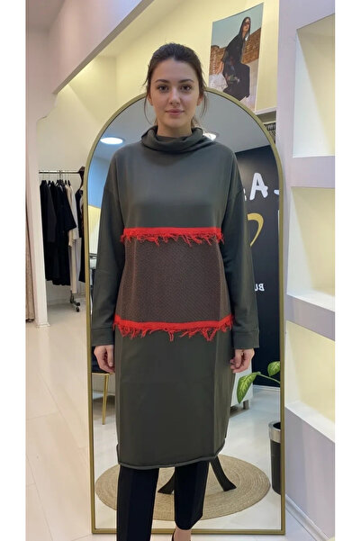 MissWhence MISSWHENCE تونيك تريكو كاكي - 248