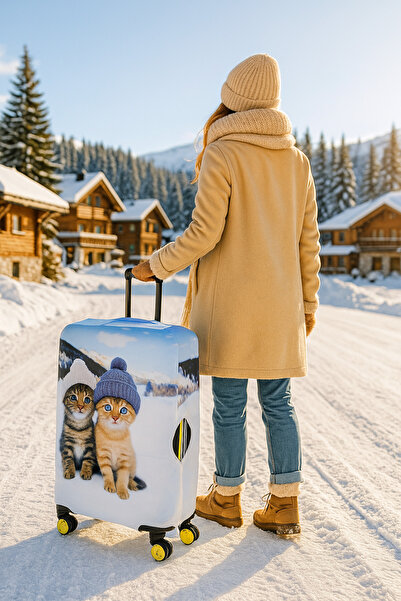 hızlıvaliz Valisă Husă Protector pentru valiză TWO CAT