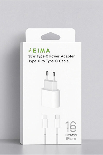 Çerçi Teknoloji EIMA EM-35 35W Type-C Hızlı Şarj Aleti + Type-C to Type-C Kab...