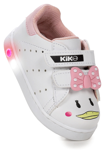 Kiko Kids Bart Cırtlı Işıklı Kız Bebek Spor Ayakkabı