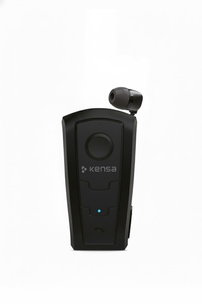 Kensa Makaralı Titreşimli Mikrofonlu Bluetooth Kulaklık Beyaz