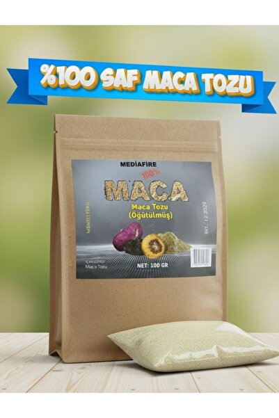MediaFire Öğütülmüş Gerçek Saf Maca ( Maka ) Kökü Tozu 100 gr - Maca Root Lep...