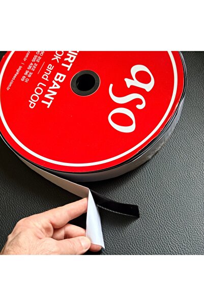 Aso Endüstriyel Aso 3 cm Arkası Güçlü Yapışkanlı Cırt Cırtlı Bant Seti - 25 M...