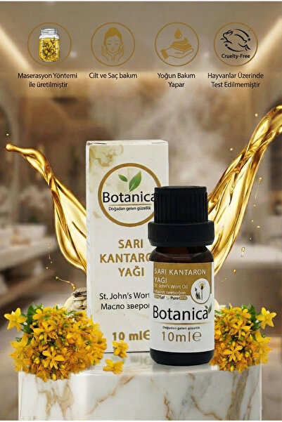 botanica Doğal Sarı Kantaron Yağı (Kırmızı) 10 ml - Cilt Leke ve Tahriş Karşı...