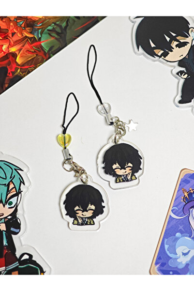 Yenaplanner Bungou Stray Dogs Dazai Çanta Süsü/telefon Askısı (1 ADET)