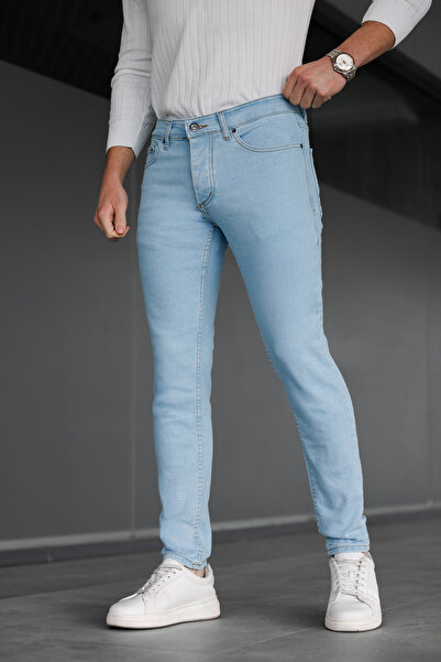 Ser Joven Pantaloni de blugi pentru bărbați Ice Blue slim fit material elastic