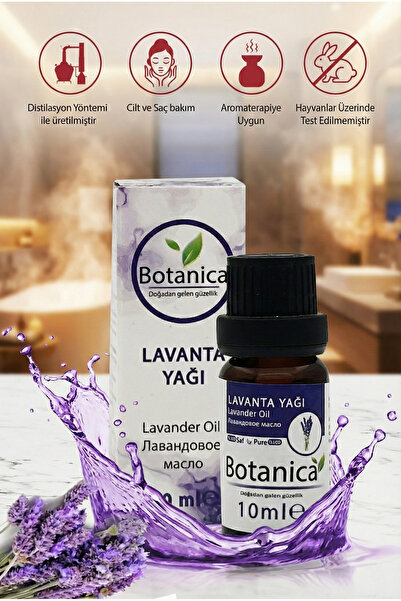 botanica %100 Saf Lavanta Uçucu Yağı (Angustifolia) 10 ml - Sivilce ve Rahatl...