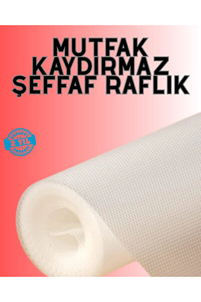 shopwave Eva malzemeden kaydırmaz şeffaf raflık buzdolabı kaplaması