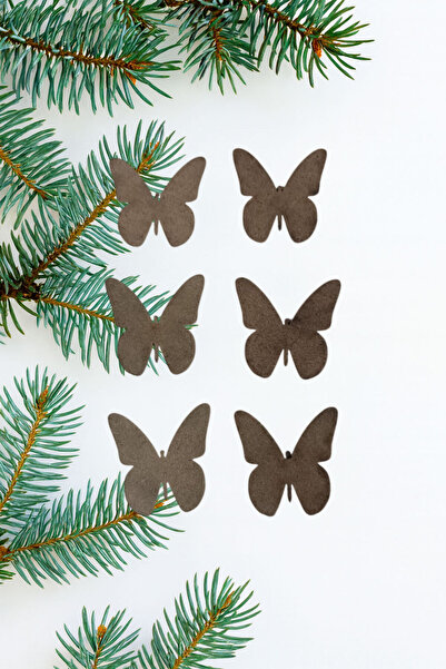 Şirin Lazer 6 Adet Ham Boyanabilir Mdf Kelebekler 7cm 5 -5 Cm Dekoratif Obje ...