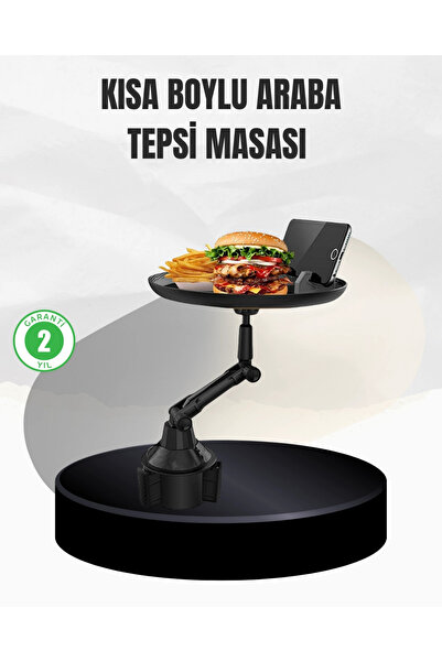 shopwave حامل أكواب عالمي للسيارة مع مساحة طعام 9 بوصات وحامل للهاتف