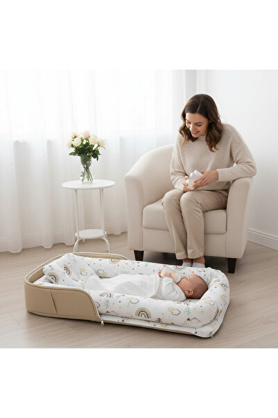 ebabynest Gökkuşağı Serisi Vizon Çantalı Nest