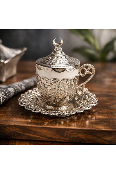 AcarHediyelik 1 Adet Türk Kahvesi Fincanı,Hilal Motifli,Kahve ve Espresso içi...