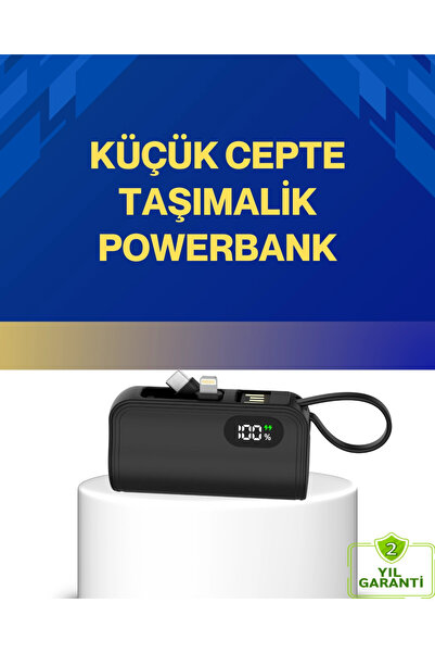 shopwave LED Göstergeli 2000mAh Cep Tipi Hızlı Şarj Powerbank