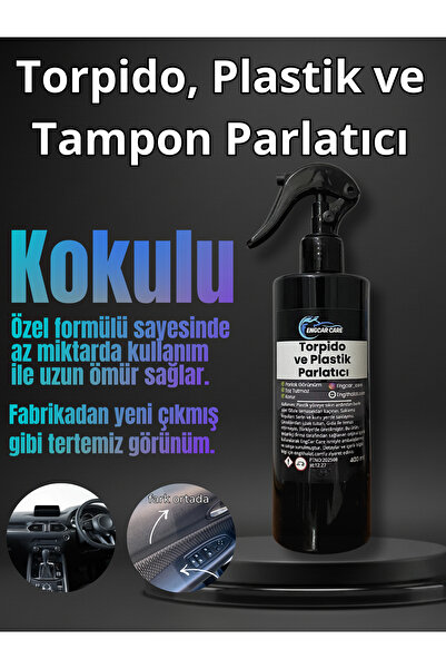 EngCar Care Torpido Parlatıcı Temizleyici Koruyucu Sprey Kokulu- Plastik ve T...