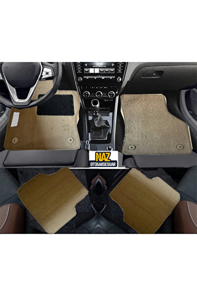 NAZ OTO Honda Civic VTEC 01-05 Bej Halı Kırmızı Kenar Petek Topuk