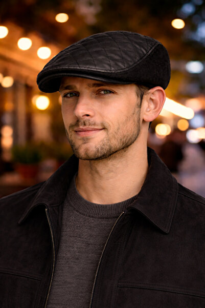 PaminBags Aksesuar Lastikli Kapitone Garnili Kaşe Kasket Şapka