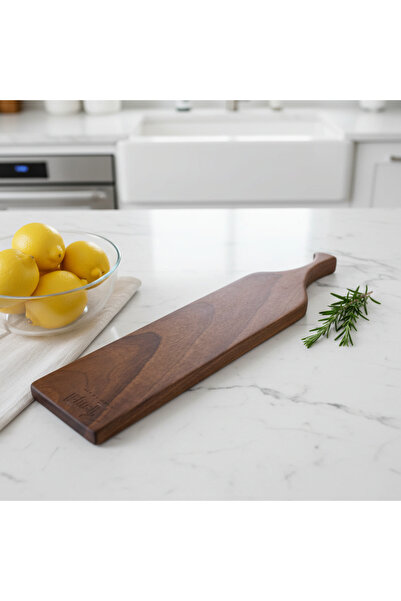 qarqa “Solo Anka” – Doğal Ceviz Sunum Tahtası El Yapımı -45x10 cm -Lazerle Üc...